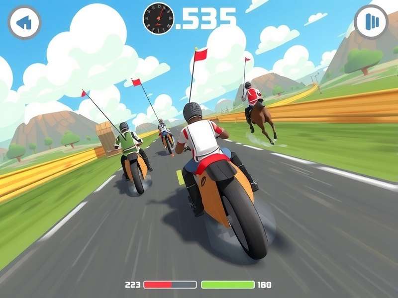 Polo Dash gameplay screenshot showing racing action